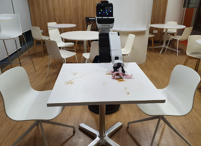 机器人清理餐桌